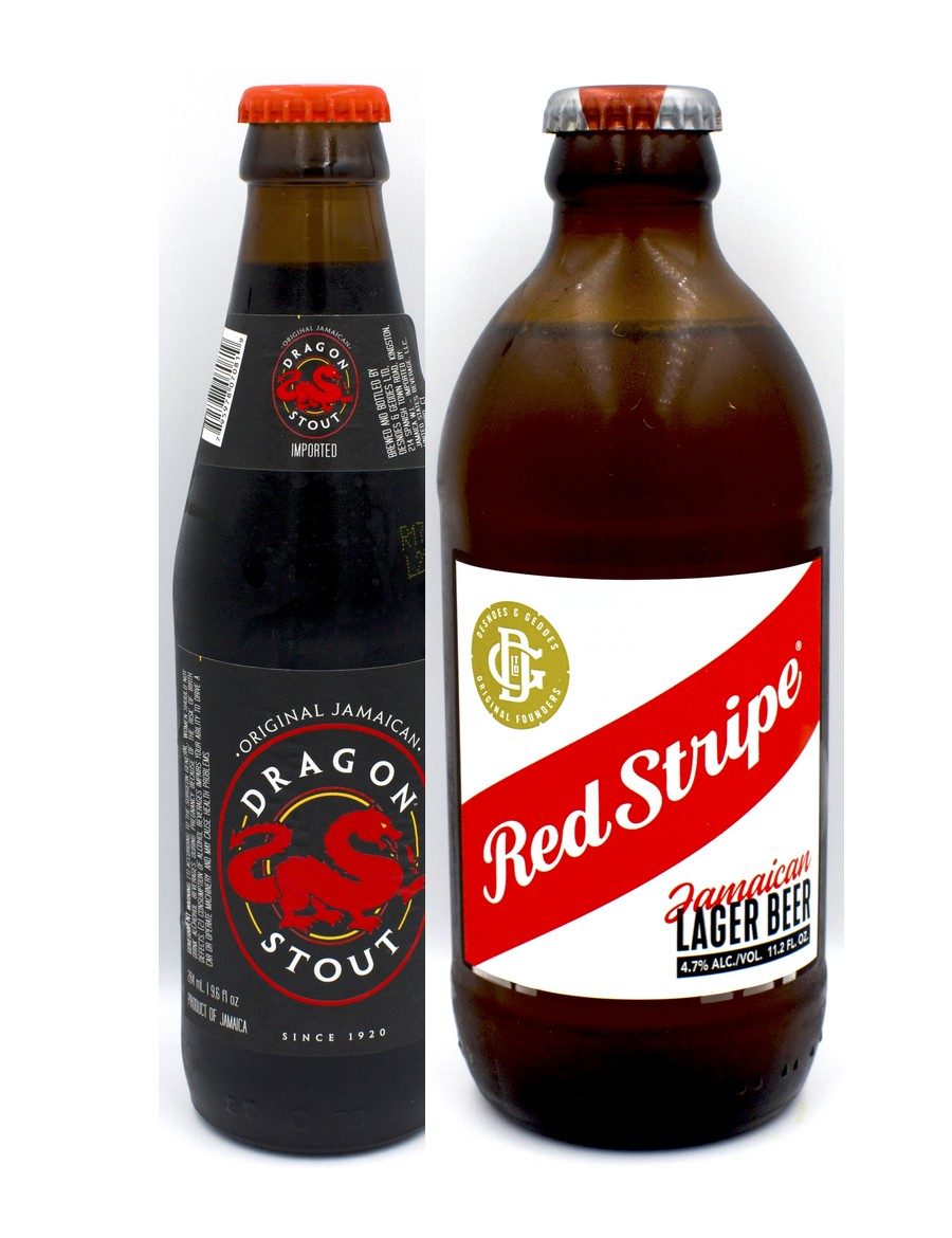 Bottles of Jamaican beer