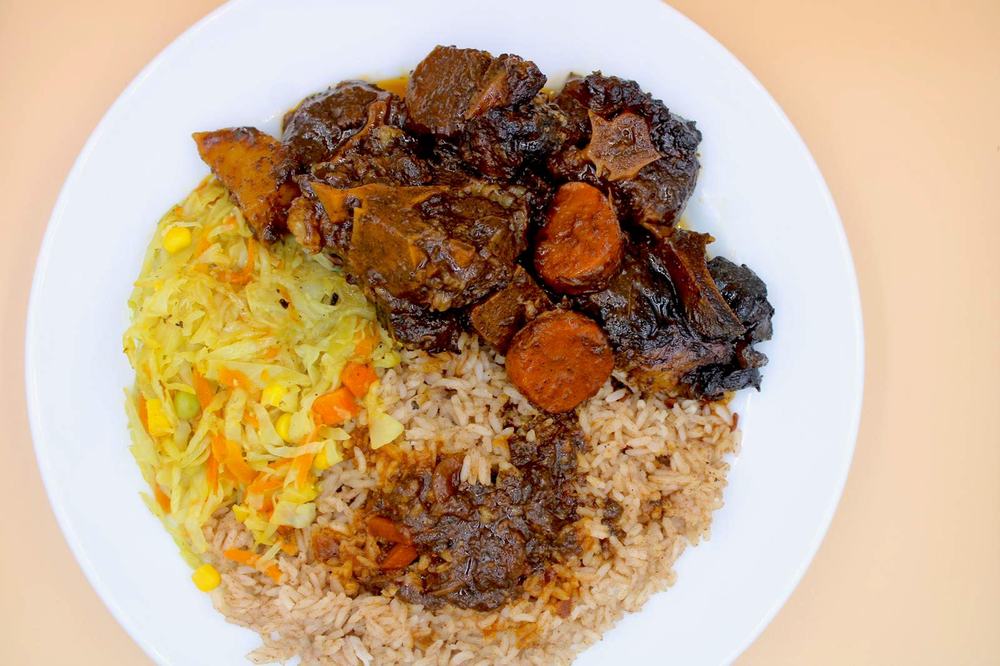 Brown Stew Oxtail plate