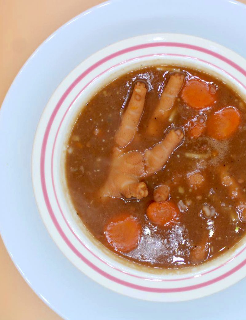 Red Peas Soup With Chicken Feet